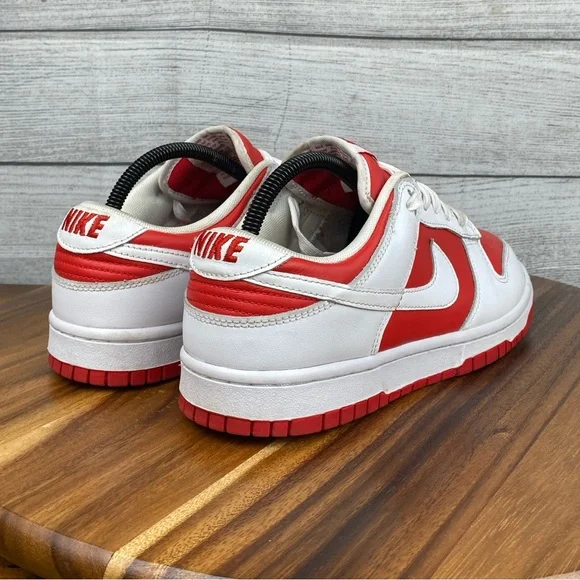 Nike Dunk Low Championship Red White Sneaker DD1391-600 Men’s Shoe Size 8
